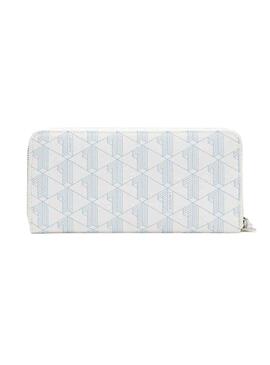 Cartera Lacoste L Zip Blanco para Mujer