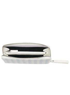 Cartera Lacoste L Zip Blanco para Mujer