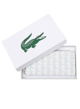 Cartera Lacoste L Zip Blanco para Mujer