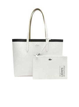 Bolso Lacoste Zipped Beige para Mujer