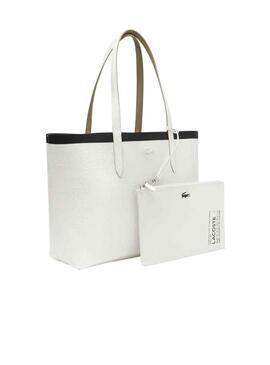 Bolso Lacoste Zipped Beige para Mujer
