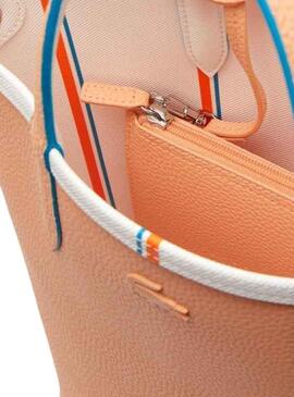 Bolso Lacoste Rayures Blanco para Mujer