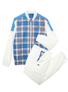 Chándal Lacoste Cuadros Blanco para Hombre