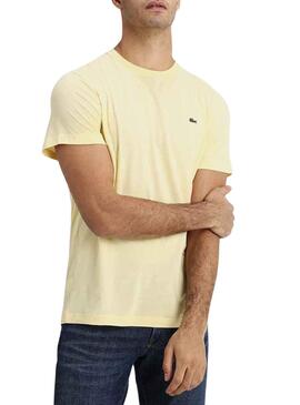 Camiseta Lacoste Logo Amarillo para Hombre