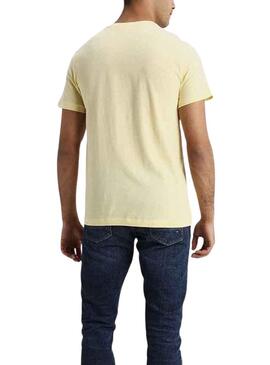 Camiseta Lacoste Logo Amarillo para Hombre