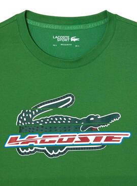 Camiseta Lacoste Sport Verde para Hombre