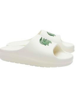 Chanclas Lacoste Serve Slide Blanco para Hombre