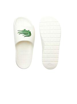 Chanclas Lacoste Serve Slide Blanco para Hombre