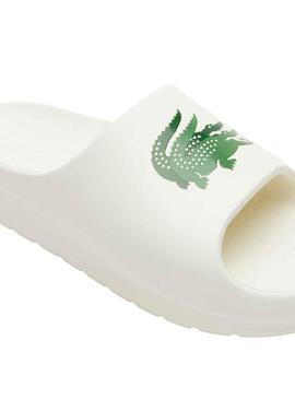 Chanclas Lacoste Serve Slide Blanco para Hombre