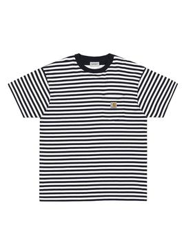 Camiseta Carhartt Barkley Rayas Hombre