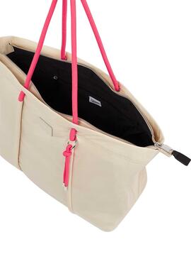 Bolso Tote Tommy Jeans De Playa Beige Para Mujer