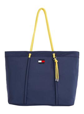 Bolso Tote Tommy Jeans De Playa Marino Para Mujer