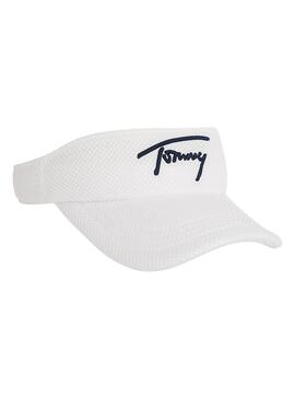 Visera Tommy Jeans Logo Blanco Para Mujer