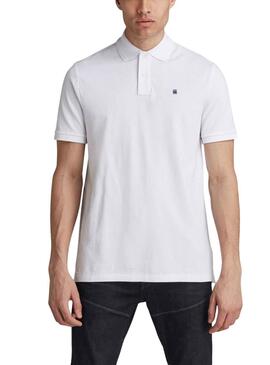 Polo G-Star Dunda Blanco Para Hombre