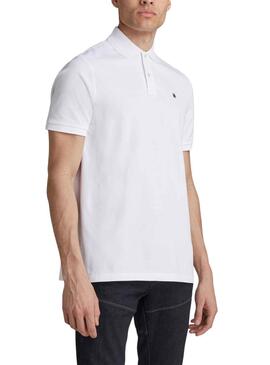 Polo G-Star Dunda Blanco Para Hombre