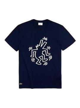 Camiseta Lacoste Keith Haring Azul Hombre