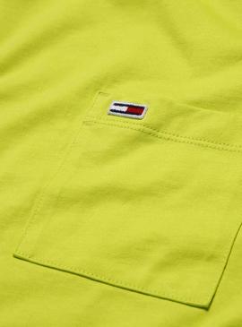 Camiseta Tommy Jeans Pocket Verde Hombre