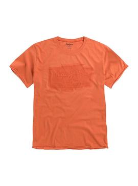 Camiseta Pepe Jeans Izzo Naranja Hombre