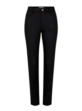 Pantalón Naf Naf Lacado Negro para Mujer