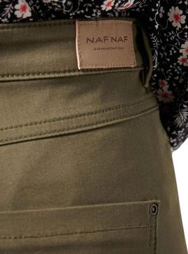 Pantalón Naf Naf Skinny Verde para Mujer
