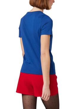 Camiseta Naf Naf Chérie Azul para Mujer