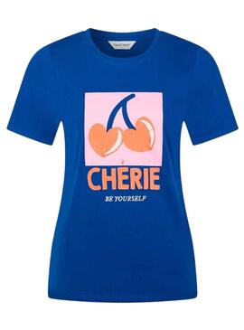 Camiseta Naf Naf Chérie Azul para Mujer