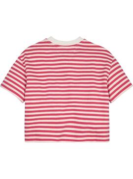 Camiseta Tommy Hilfiger Breton Rojo para Niña