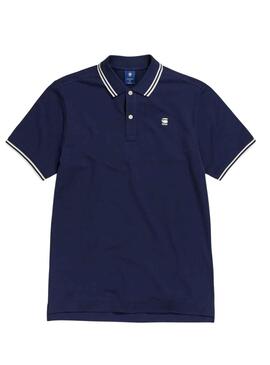 Polo G-Star Dunda Slim Stripe Marino Para Hombre