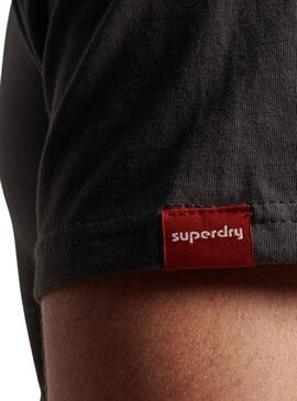 Camiseta Superdry Vintage Logo Neon Gris Hombre