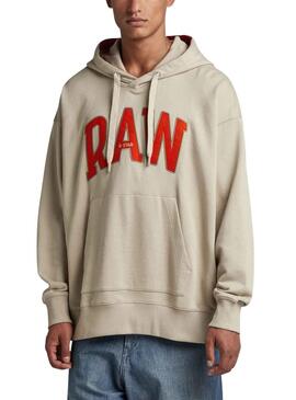 Sudadera G-Star Raw University Beige Hodd Hombre