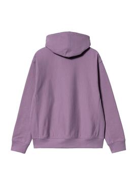 Sudadera Carhartt Hooded American Script Violeta