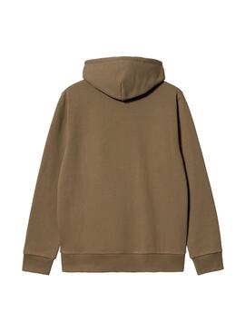 Sudadera Carhartt Hooded Script Embroidery Marrón