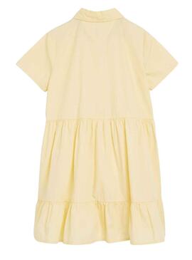 Vestido Tommy Hilfiger Tiered Amarillo para Niña