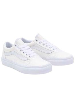 Zapatillas Vans Old Skool Blanco para Niña y Niño