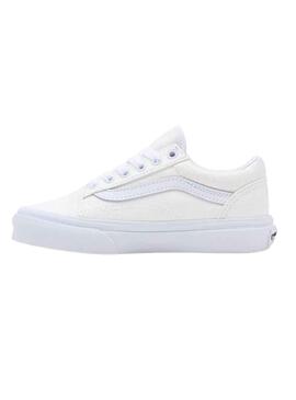 Zapatillas Vans Old Skool Blanco para Niña y Niño