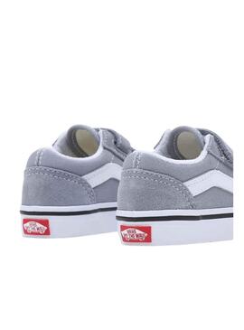 Zapatillas Vans Old Skool V Gris para Niño y Niña