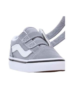 Zapatillas Vans Old Skool V Gris para Niño y Niña
