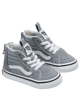 Zapatillas Vans SK8-Hi Zip Gris para Niño y Niña