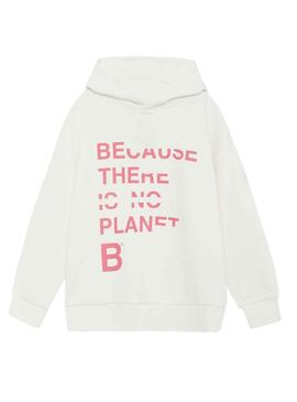 Sudadera Ecoalf Billar Blanco para Niña