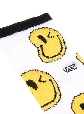 Calcetines Vans Smiley Blanco para Niña y Niño