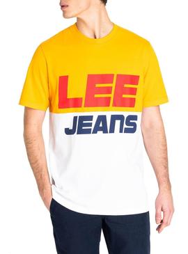 Camiseta Lee Colourblock Amarillo Hombre
