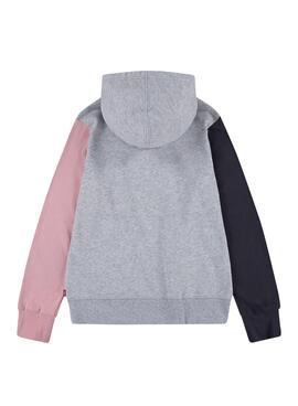 Sudadera Levis Colorblock Gris para Niño
