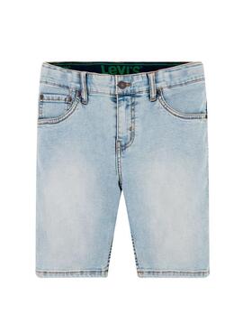 Bermudas Levis Eco Azul Claro para Niño