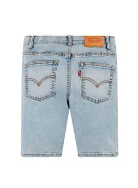 Bermudas Levis Eco Azul Claro para Niño