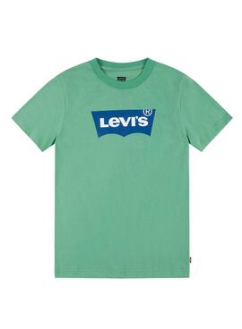 Camiseta Levis Batwing Verde para Niño