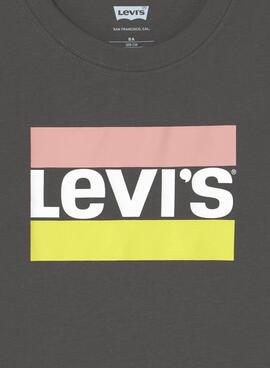 Camiseta Levis Sportswear Gris para Niño