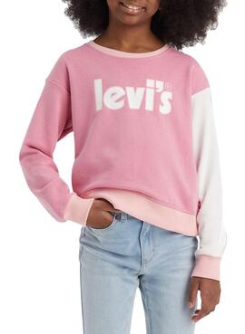 Sudadera Levis Greet Rosa para Niña