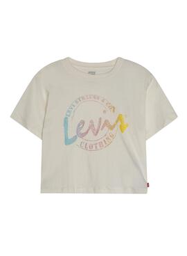 Camiseta Levis Meet Blanco para Niña