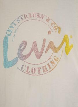 Camiseta Levis Meet Blanco para Niña