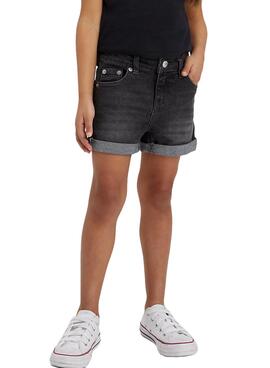 Shorts Levis Girlfriend Negro para Niña